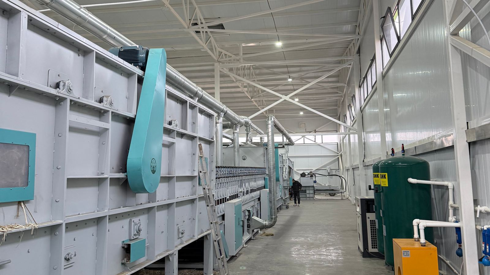 Decortication line No. 1 in the cluster's processing shop